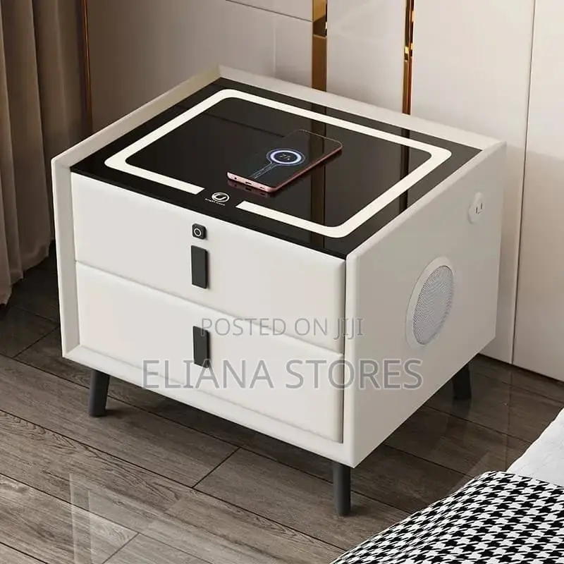Smart Bedside With Bluetooth Speaker Table