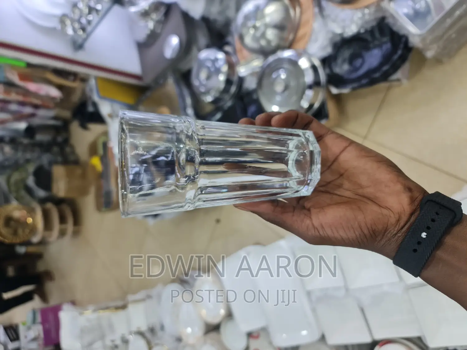 Octagonal Glass Tumbler