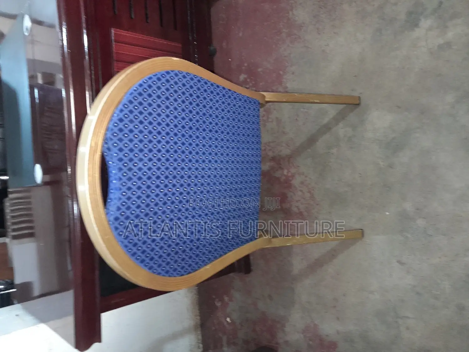 Carved Blue Colour Conference Chairs.