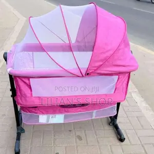 Adjustable Baby Bed/ Baby Bassinet- Pink