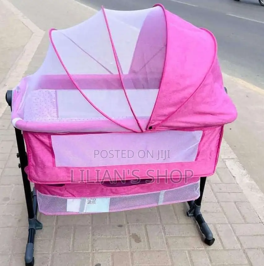 Adjustable Baby Bed/ Baby Bassinet- Pink