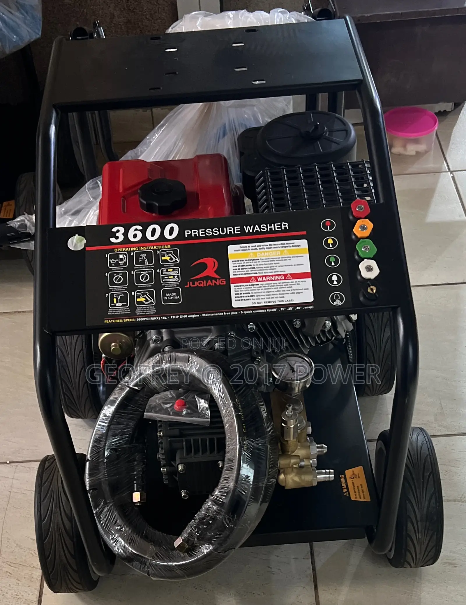 Petrol Engine Jet Car Washer Machine 3600 Psi