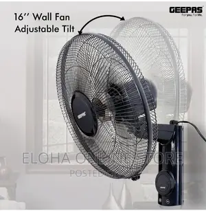 Geepas 16 Inch Wall Mounted Fan With Remote