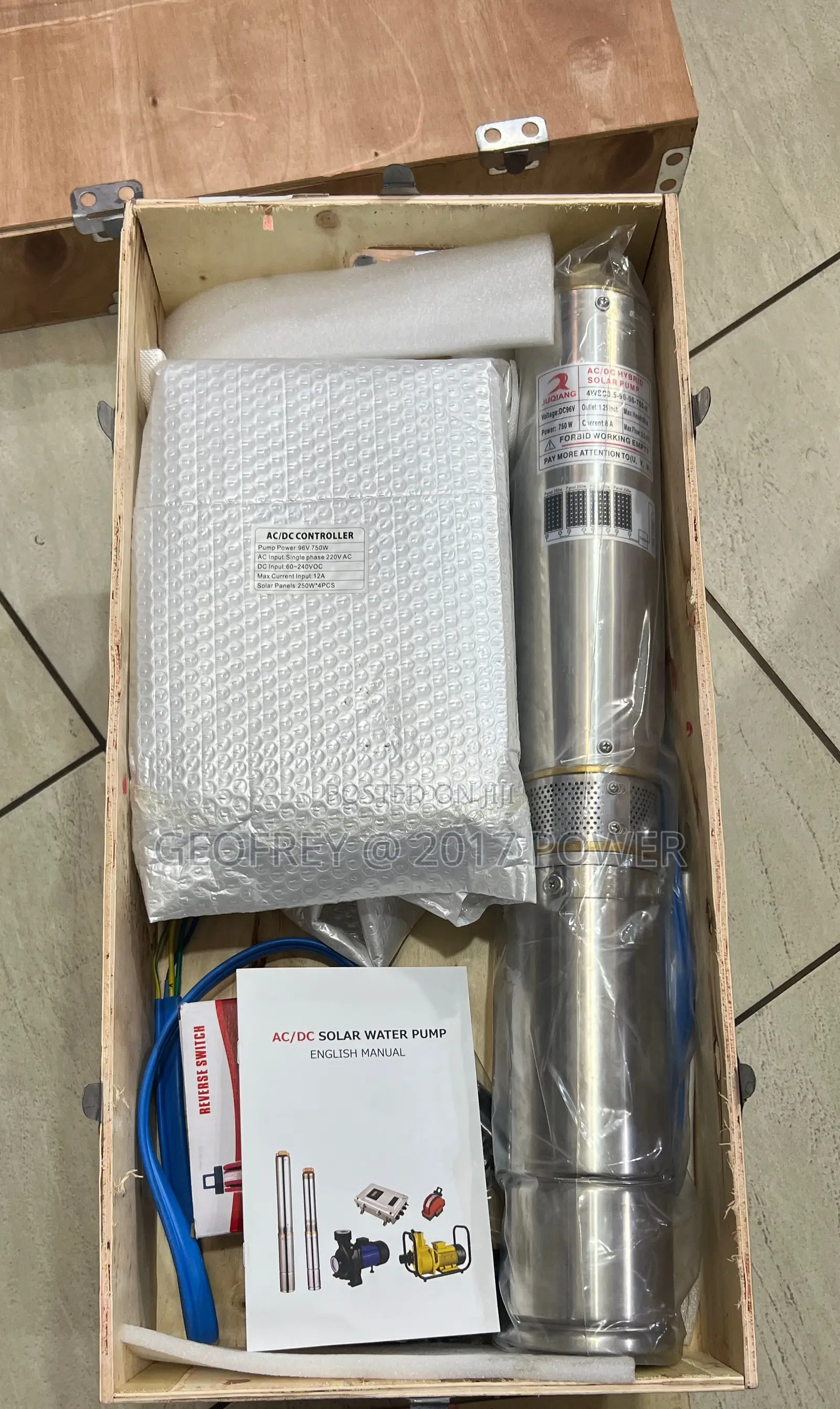 Solar Submersible Water Pump 90m Head