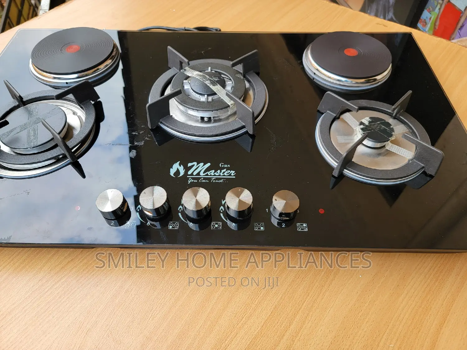 Glass 5 Burner Gas Cooker
