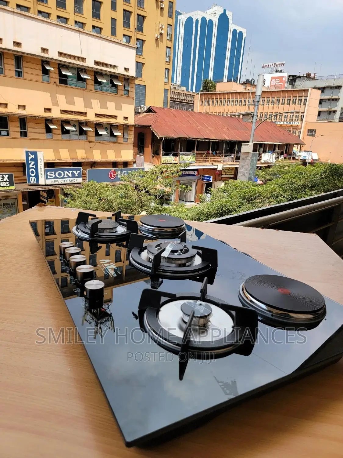 Glass 5 Burner Gas Cooker