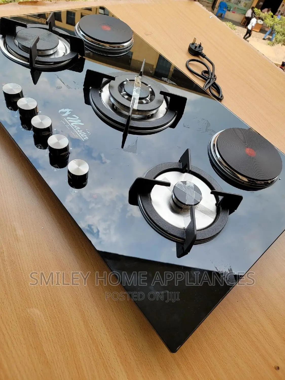 Electro Masters Glass 5 Burner Cooker