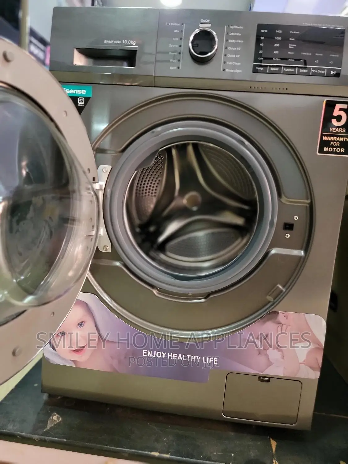 Brand New Hisense 10kgs Frontloader Washing Machine