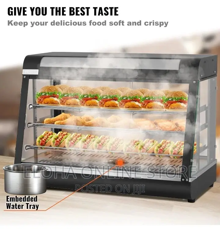 37 Kg Stainless Steel Electric Food Warmer Display