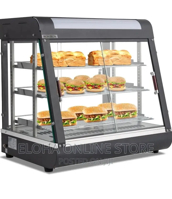 Stainless Steel 3 Tray Food Warmer Display