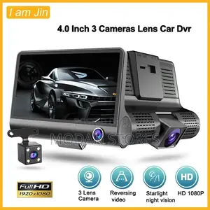 Car Camera Black Box 3channel Camera. 500d Car DVR