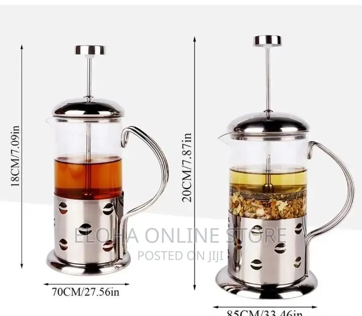 Press Coffee Maker With Stainless Steel Glass
