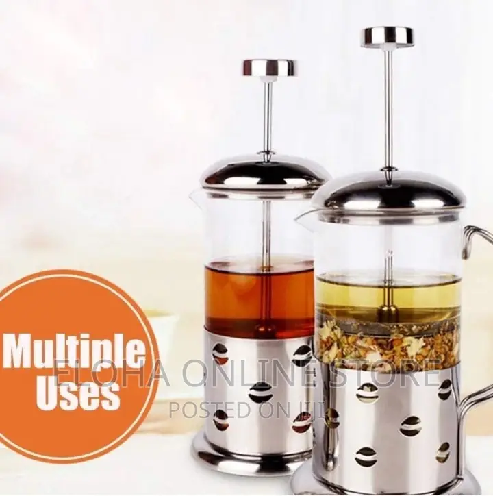 Press Coffee Maker With Stainless Steel Glass