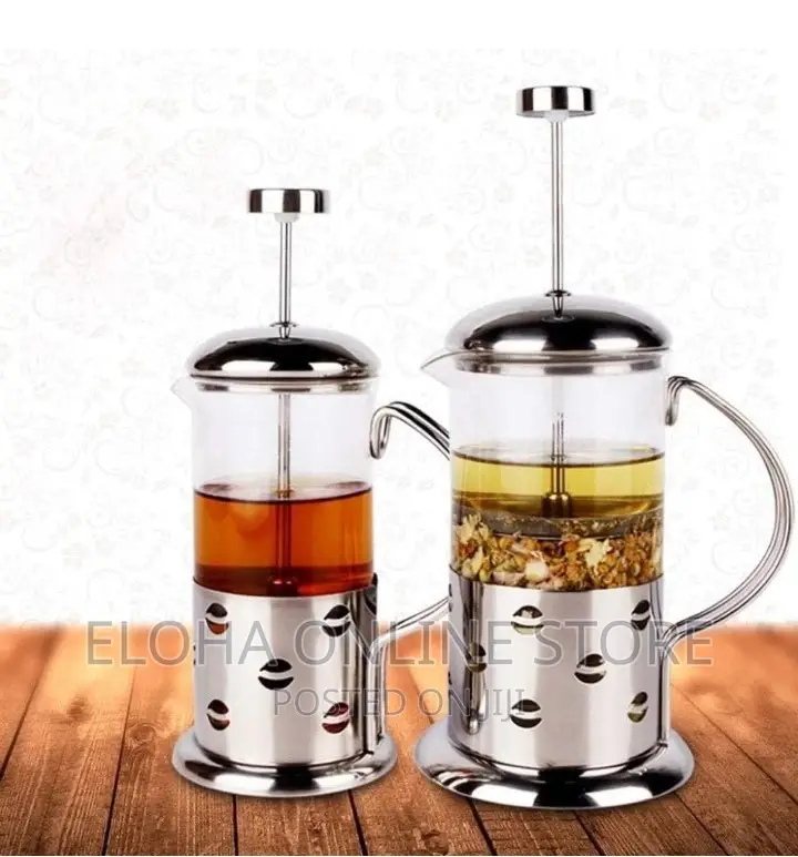 Press Coffee Maker With Stainless Steel Glass