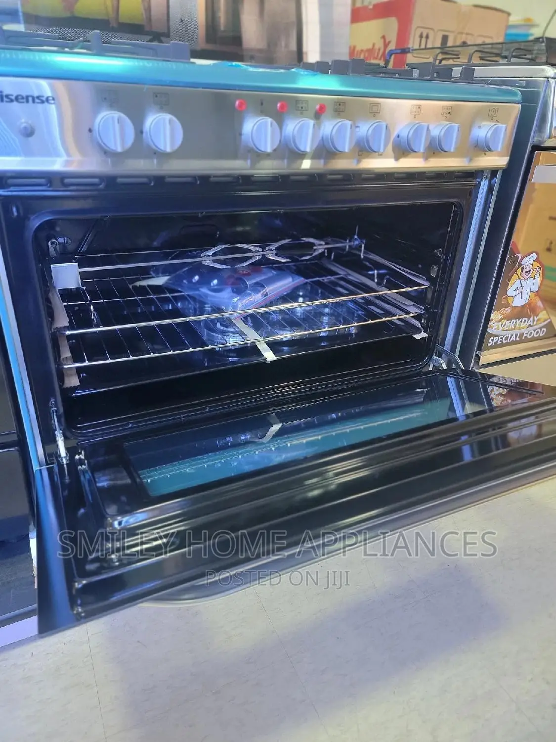 Hisense 90cm by 60cm Gas Cooker