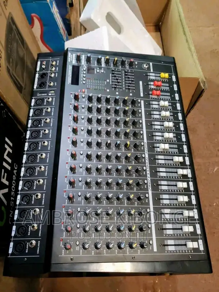 12-Channel Mixing Console USB | Effects Processor Amp-Mixer.