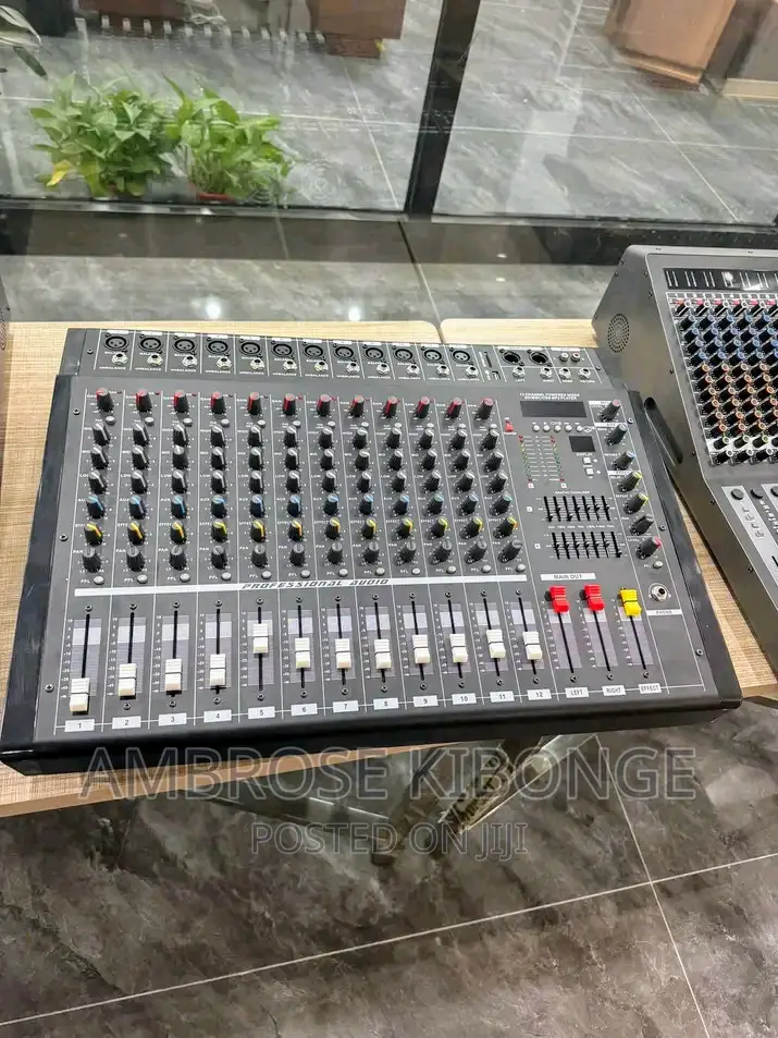 12-Channel Mixing Console USB | Effects Processor Amp-Mixer.