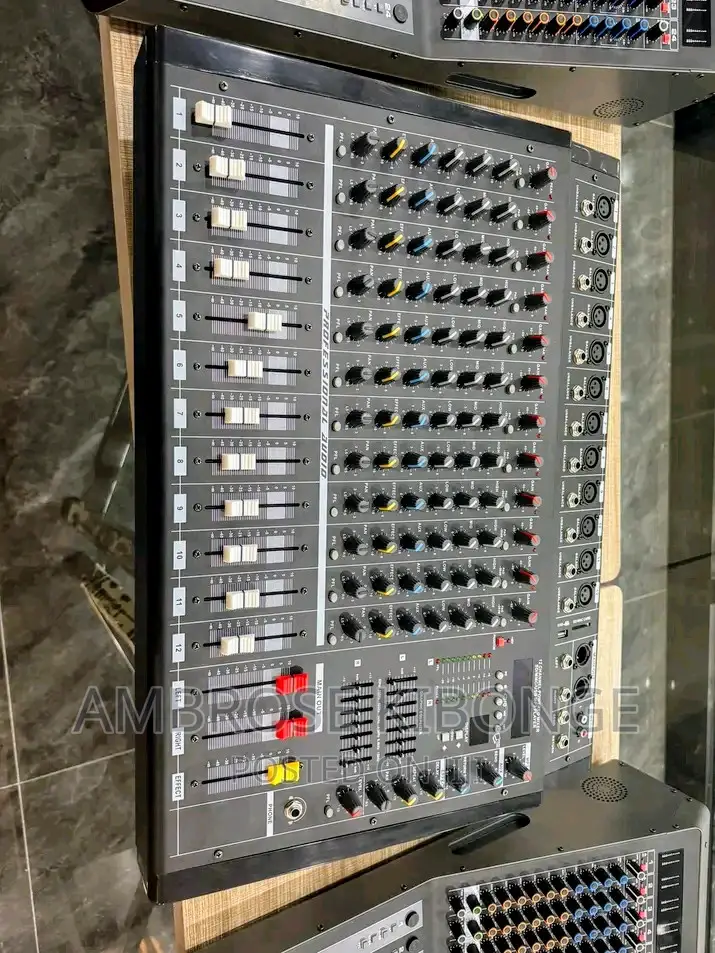 12-Channel Mixing Console USB | Effects Processor Amp-Mixer.