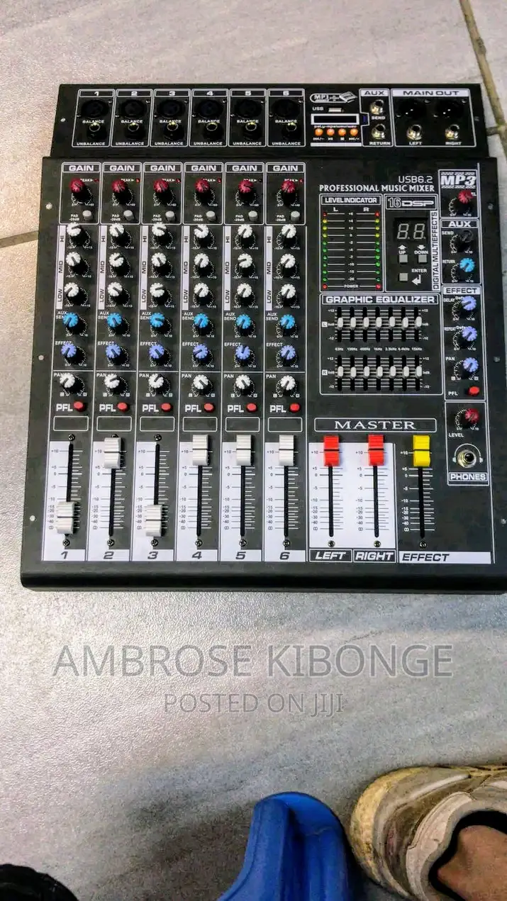 Original 6channel Mixing Console Effects Processor Amp-Mixer