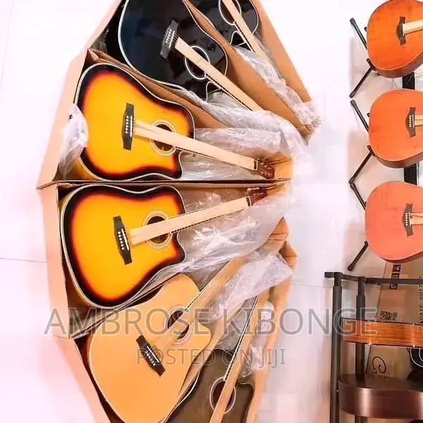 Grand Performance 41inch Powered Acoustic Guitar |Jack Cable