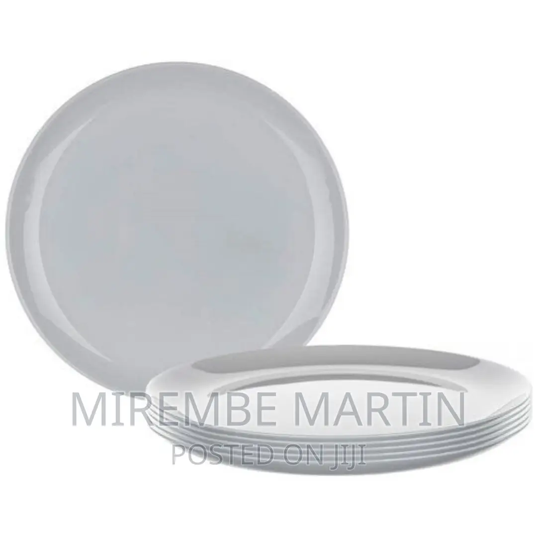 6 Pieces of Luminarc Round Plain Design Dinner Plates
