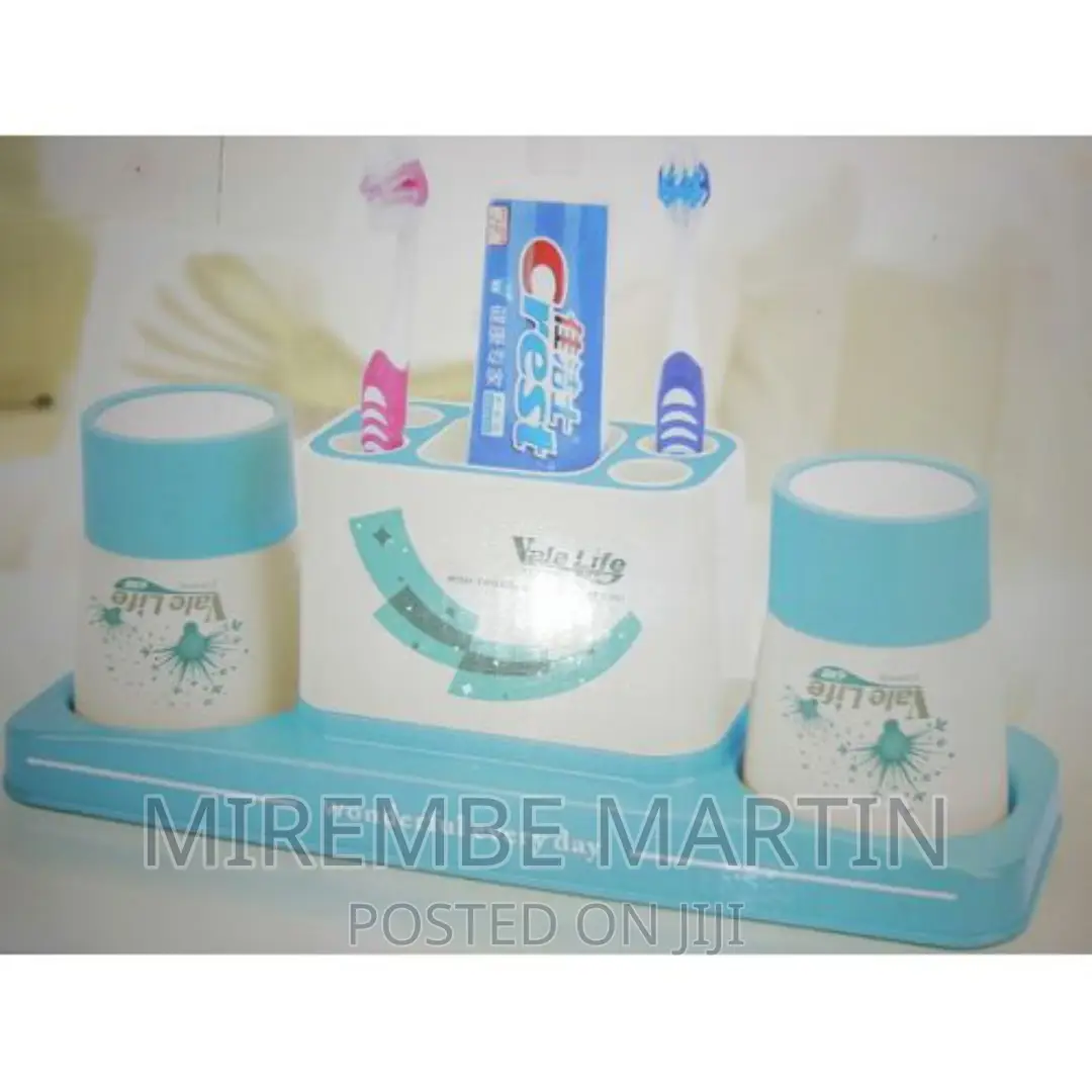 Multipurpose Toothbrush Holder Toothpaste Dispenser Stand –