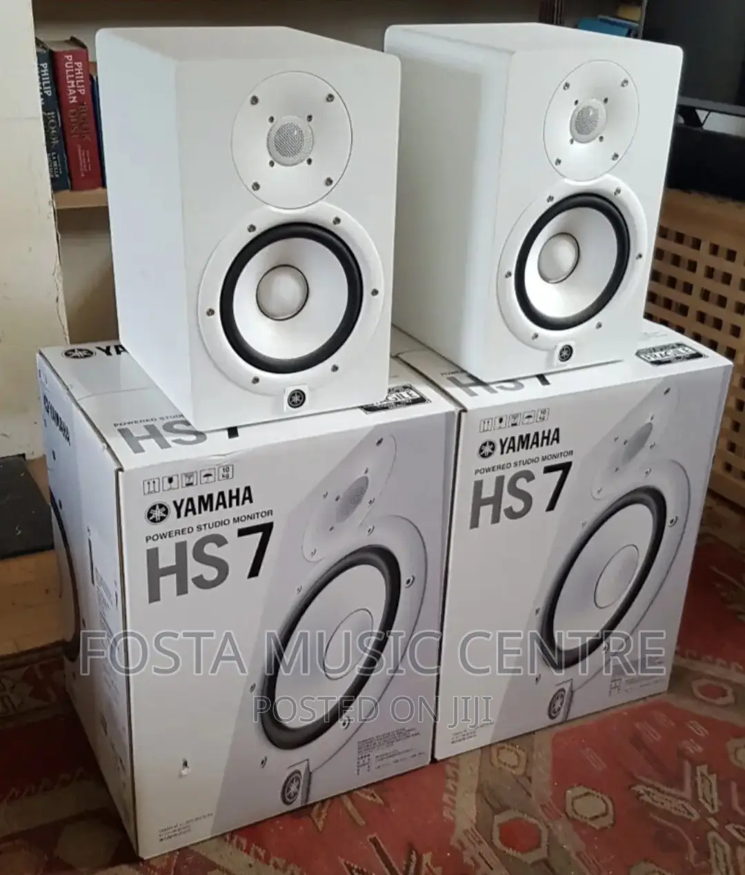 Yamaha Hs7 Studio Monitor Speakers (White) Music Production