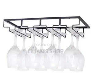 3 Bottle Wall Mounted Wine Bottle and Glass Rack