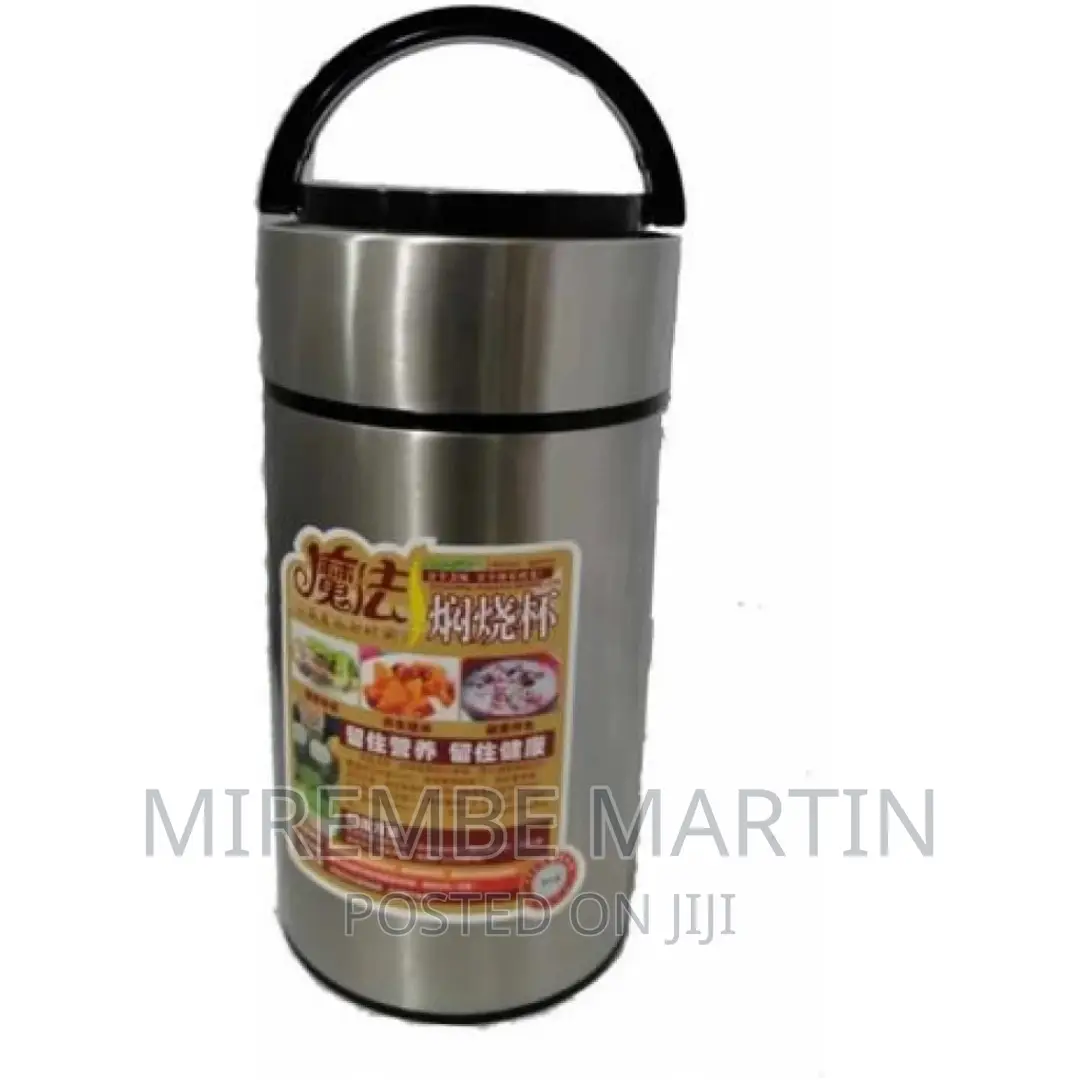 1000ml Vacuum Insulated Thermo Food Flask, Lunch Box,Warmer-