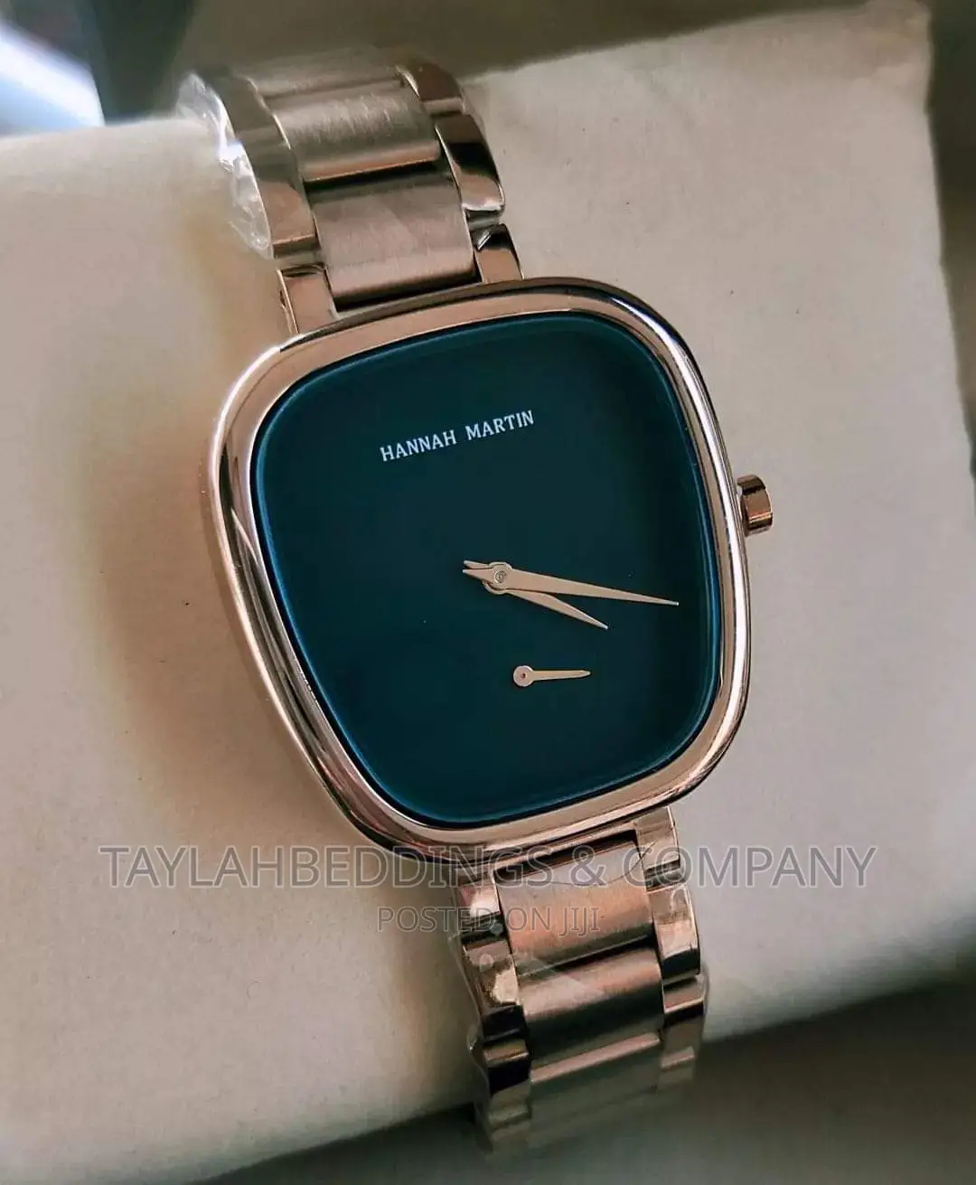Women's Quartz Wristwatch 34mm Wine Barrel Rose Gold Black