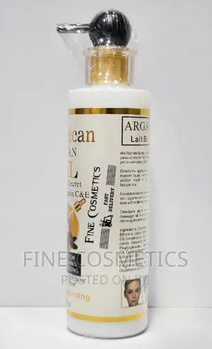 MOROCCAN ARGAN OIL Brightening Lotion With Vitamin C and E