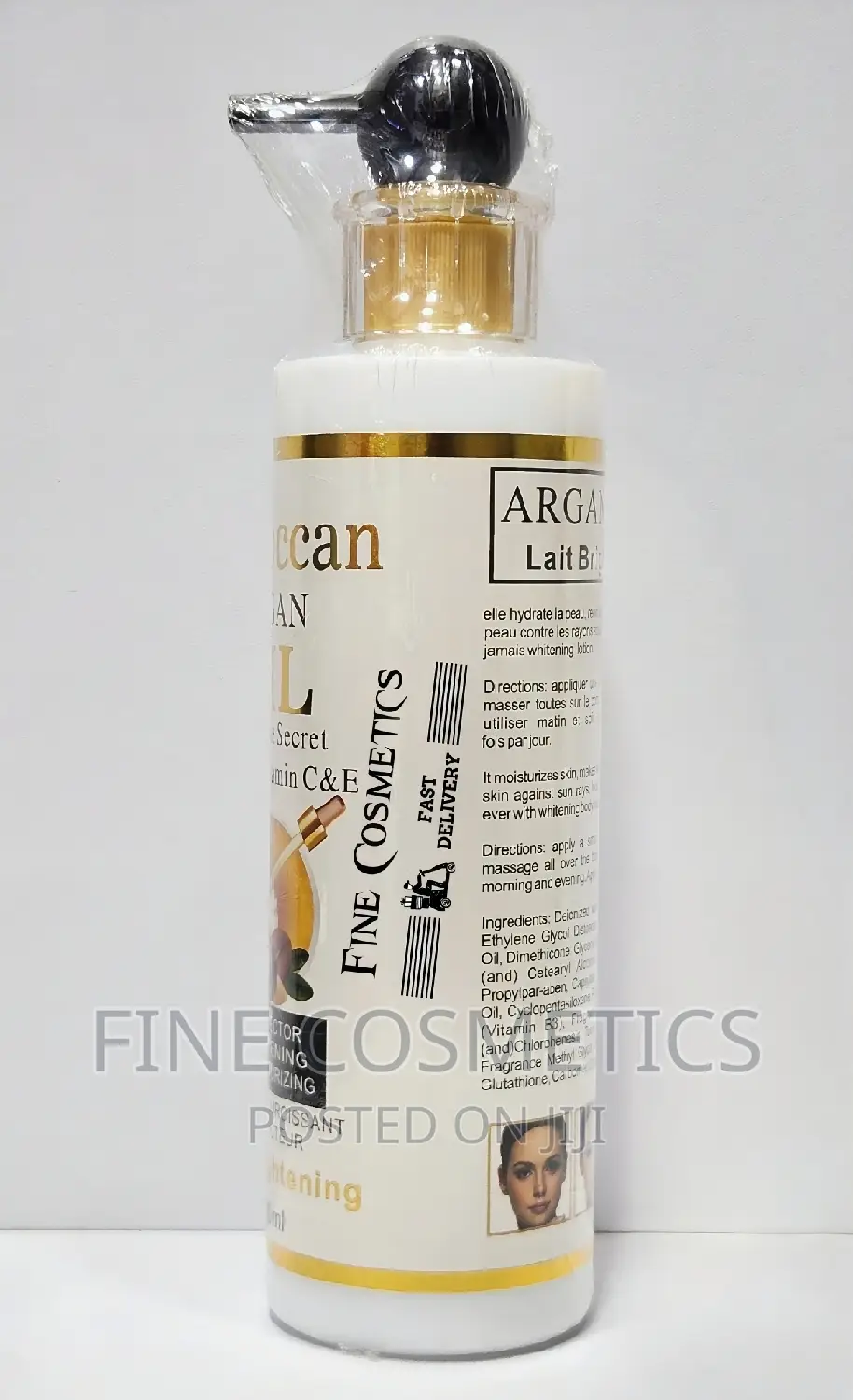 MOROCCAN ARGAN OIL Brightening Lotion With Vitamin C and E
