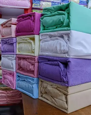 Plain Coloured Fitted Bedsheets 6*6