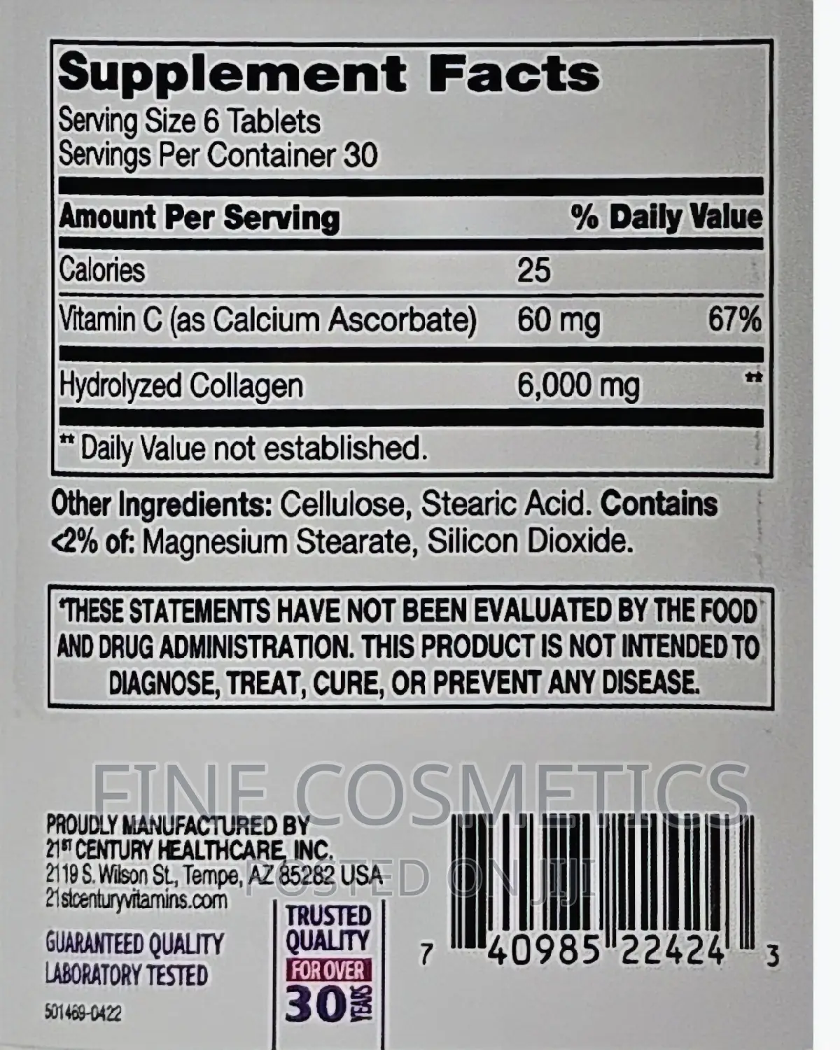21st CENTURY True Science of Super Collagen for Skin Joint