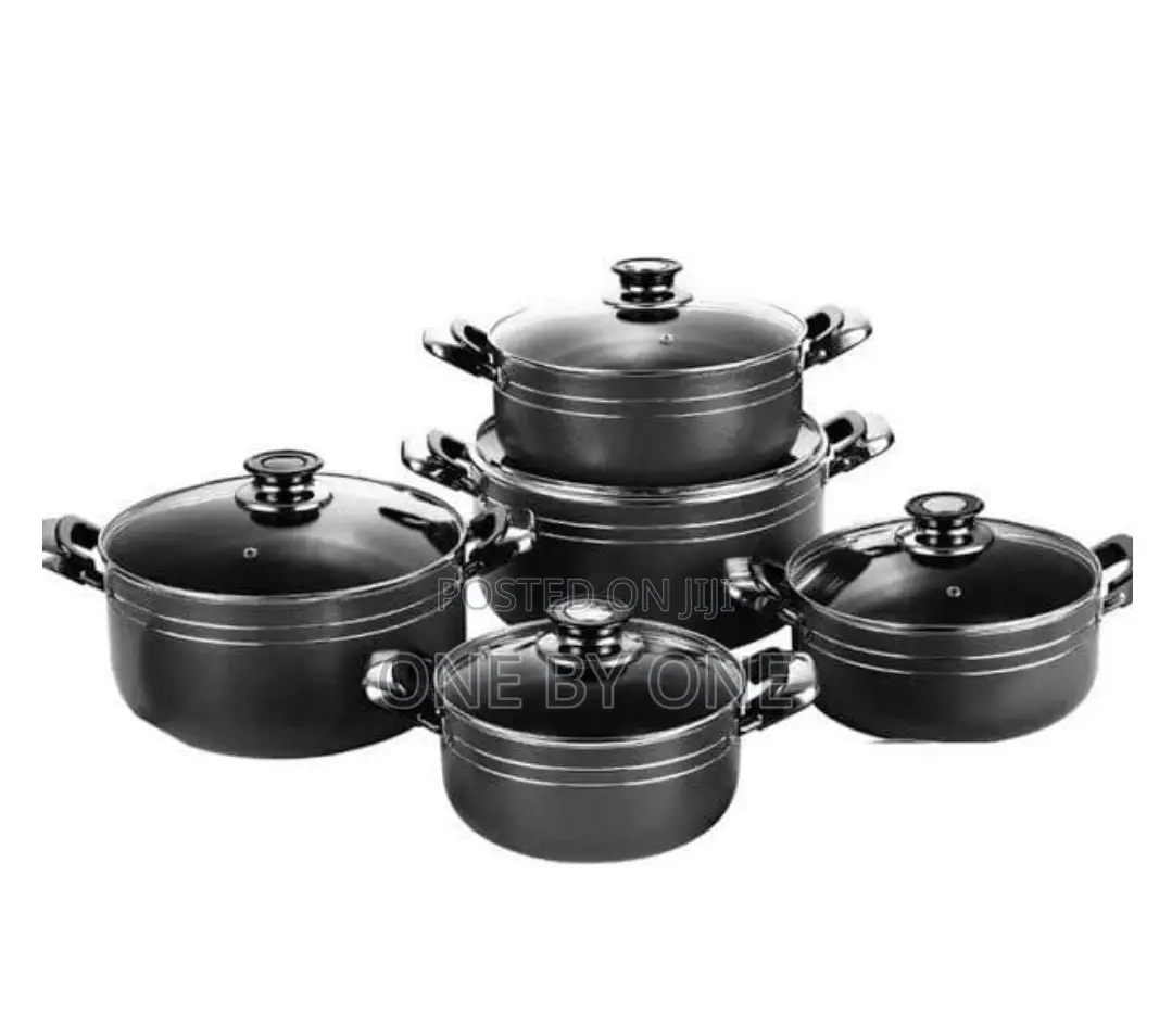 Tornado Non Stick Serving Dishes, 5pcs – Black