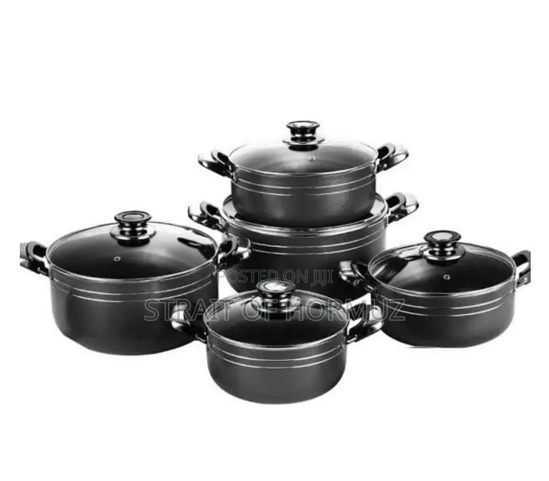 Tornado Non Stick Serving Dishes, 5pcs – Black