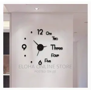 New 3D Wall Mounted O'Clock