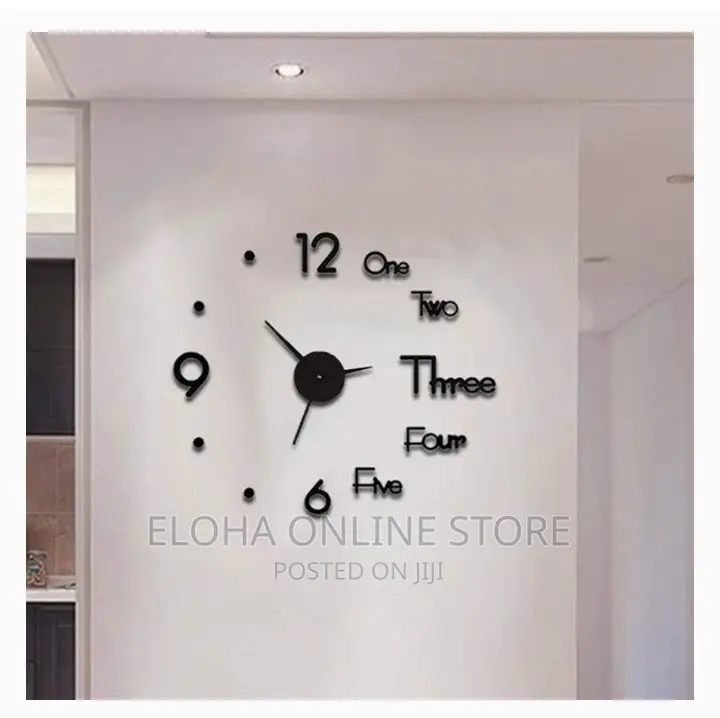New 3D Wall Mounted O'Clock