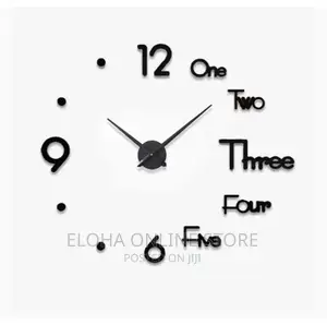 New 3D Wall Mounted O'Clock
