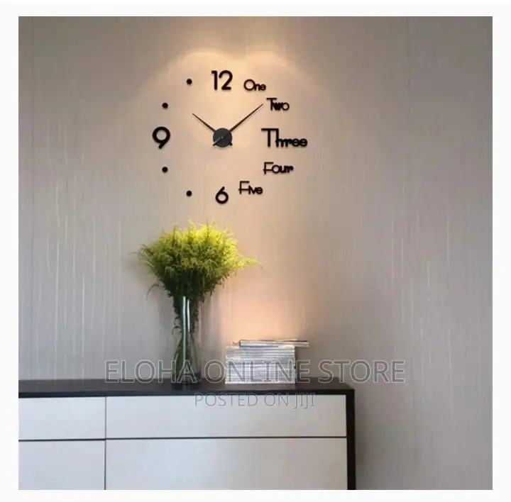 New 3D Wall Mounted O'Clock