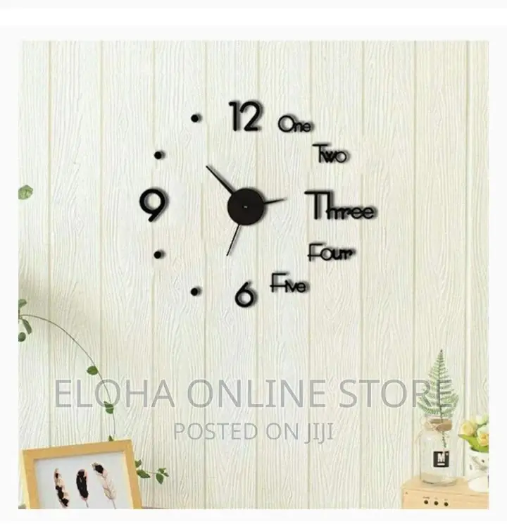 New 3D Wall Mounted O'Clock