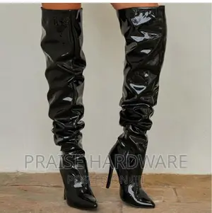 Black Designer  Booty Shoes