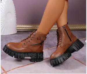 Mixed Maroon and Black Shoes