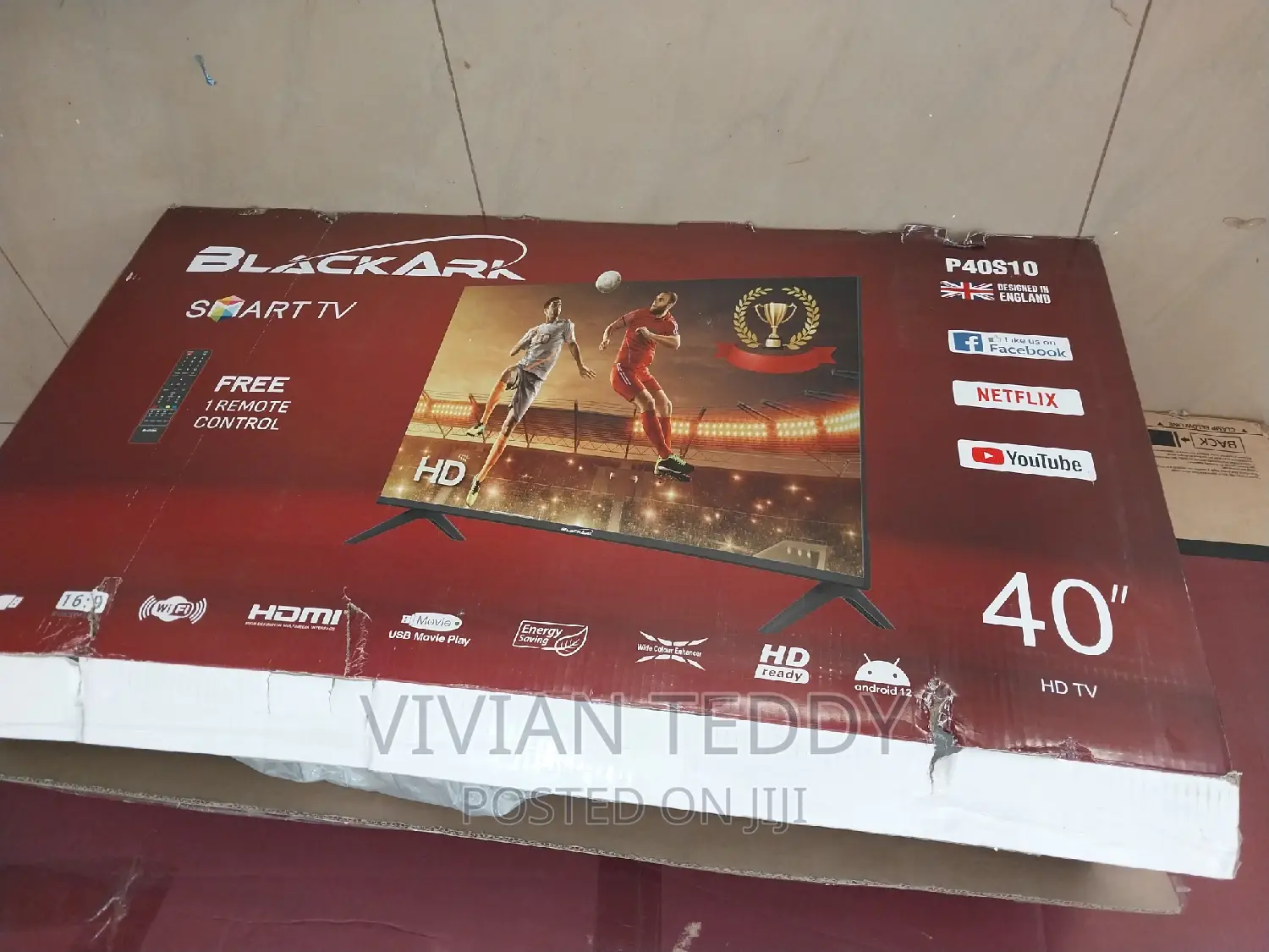40" Led Black Ark TV Smart