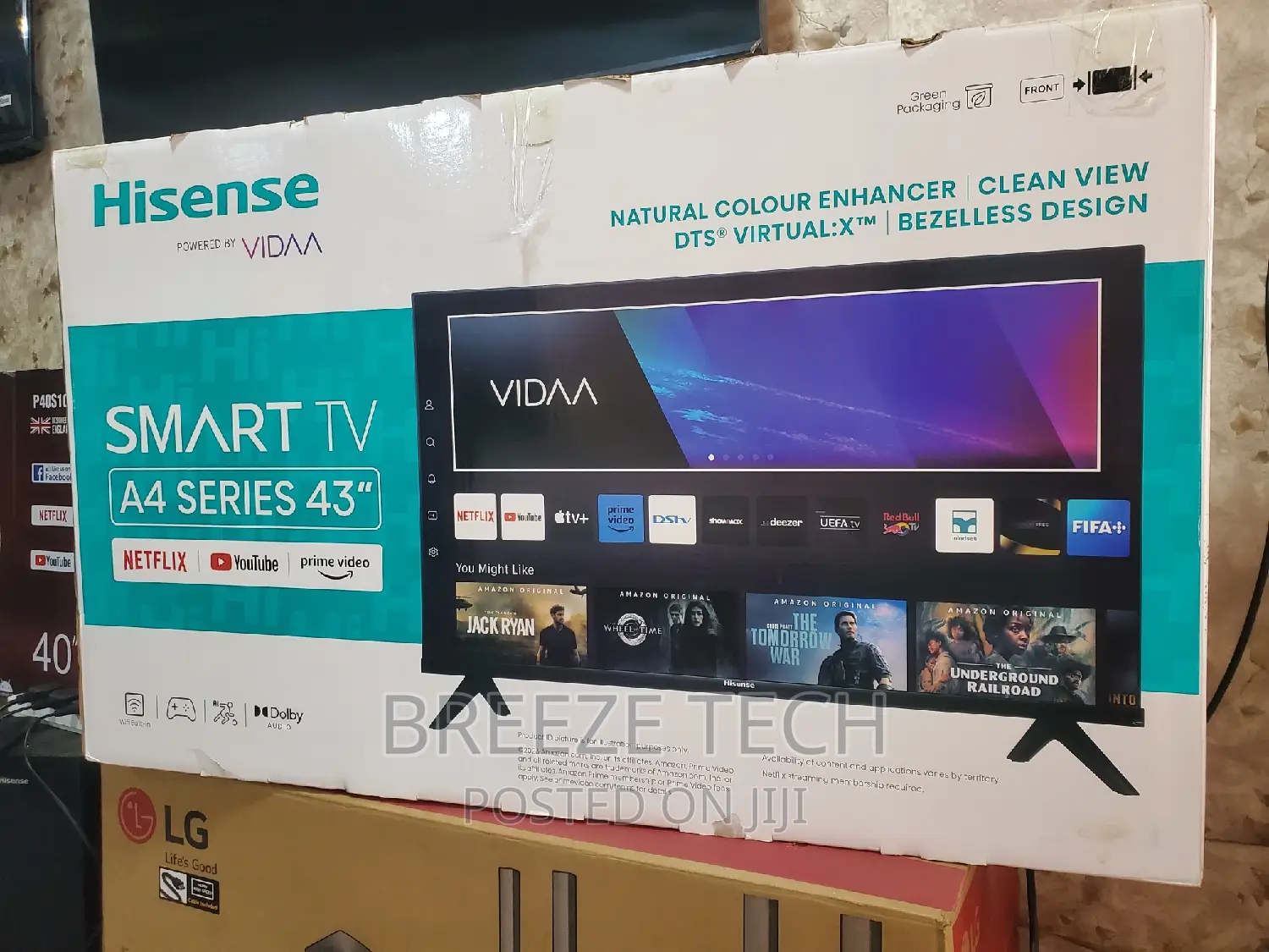 43"Inch Smart Vidaa Hisense Tv