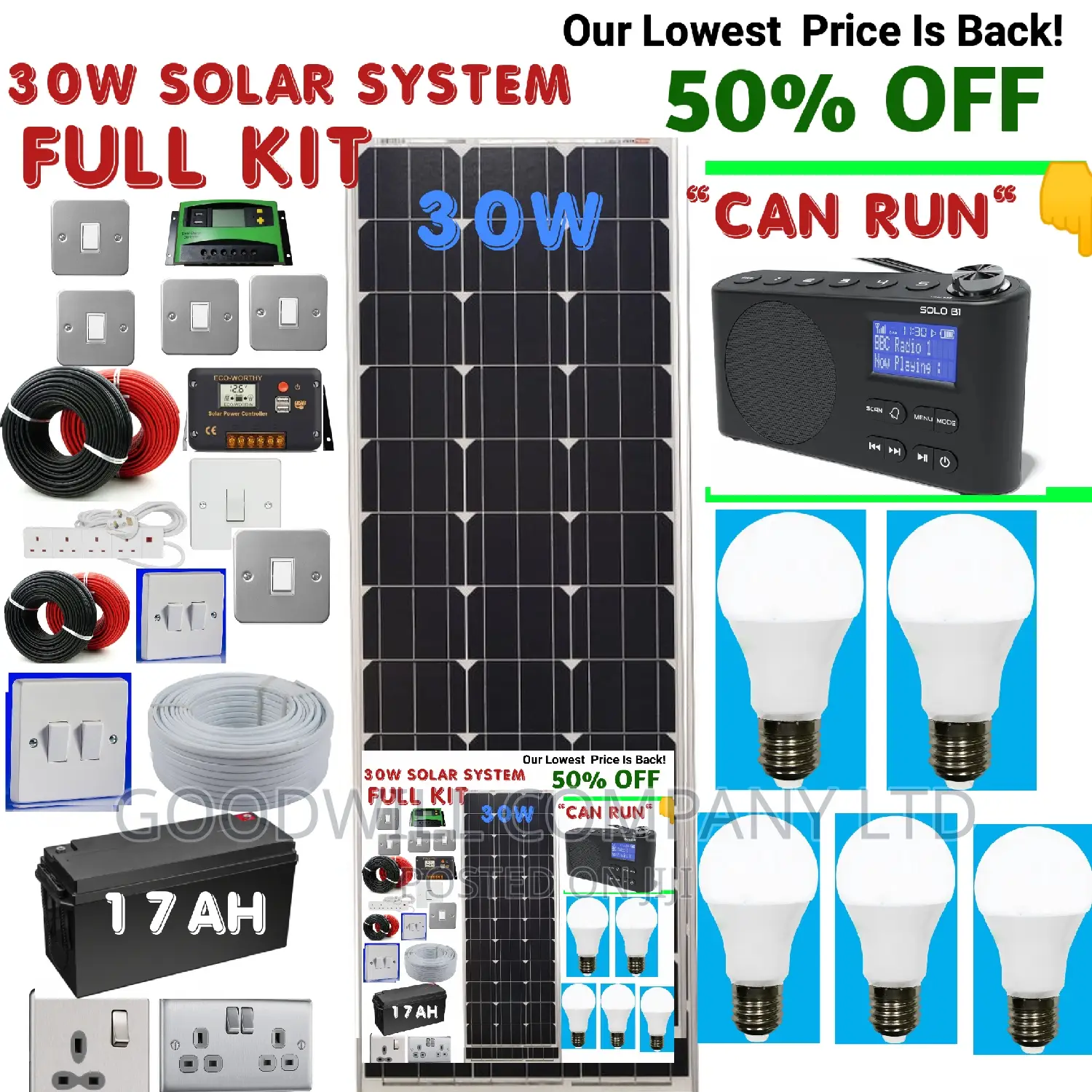 German Technology 30w Solar Kit