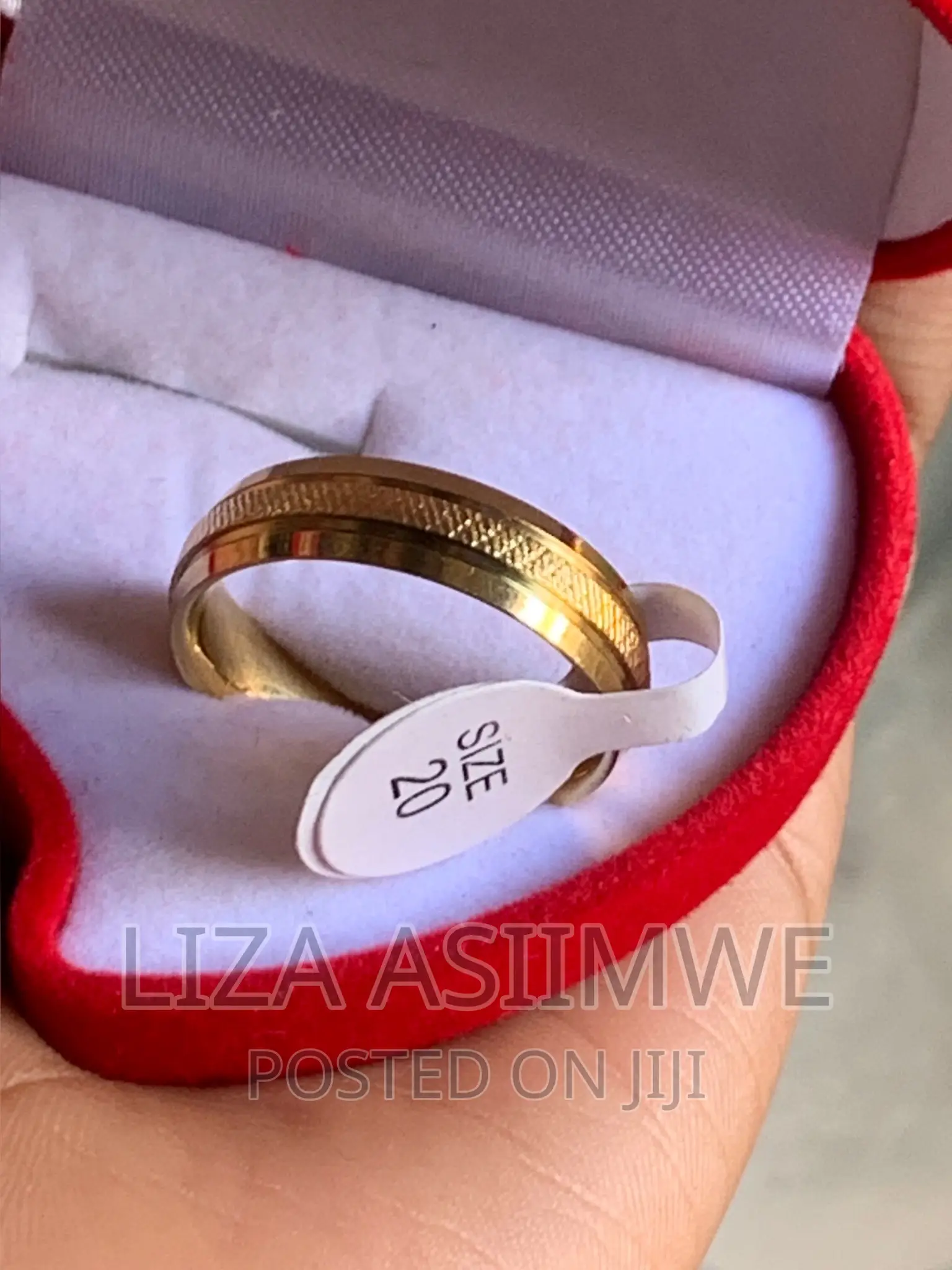Men’S Wedding Ring Available in Only Size 20 (10)