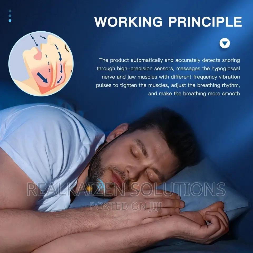 Smart Anti Snoring Electric Throat Pulse EMS Device
