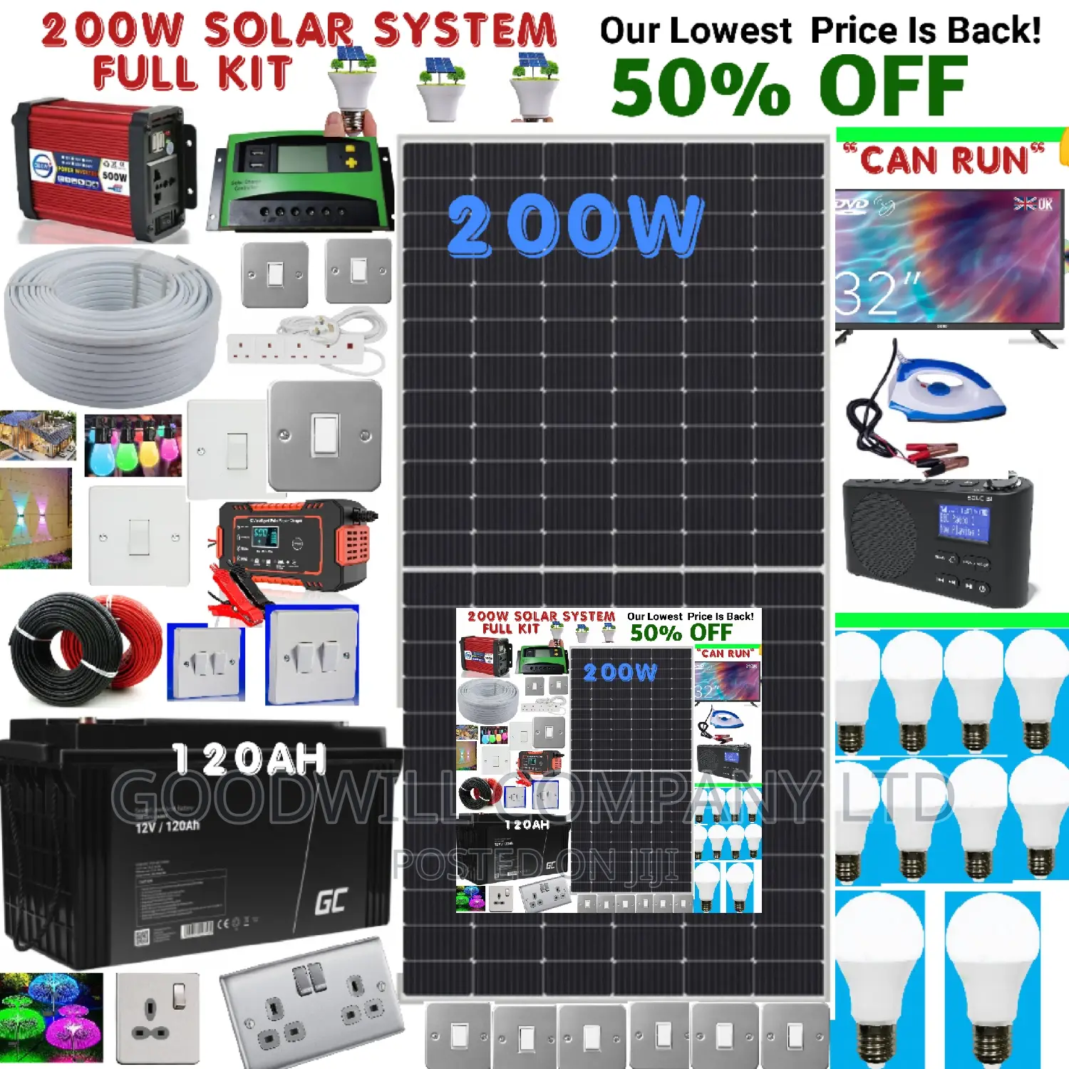 German Technology 200w Solar Kit