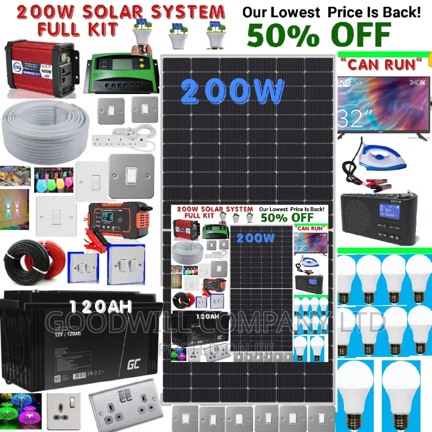 German Technology 200w Solar Kit